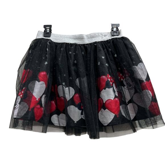 Minnie Mouse Tulle Overlay Mickey Minnie Heart Disney Skort Sz Xl